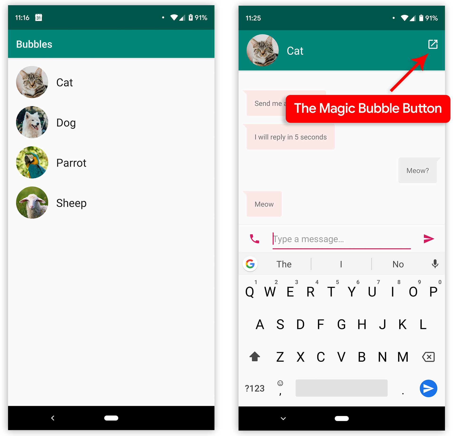Pictures of Android Q Beta 2.