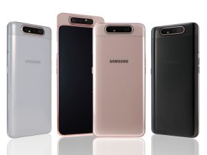 Pictures of the Galaxy A80.