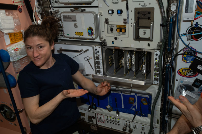 There will be a lot of pizza nights for Christina Koch, NASA's newest extended-stay astronaut.