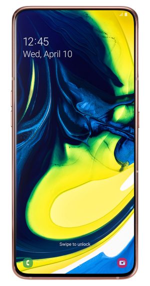 Pictures of the Galaxy A80.