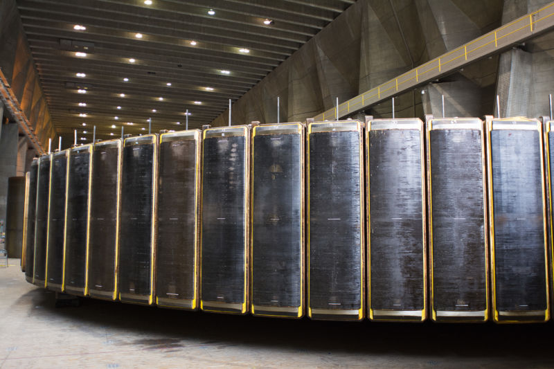 A Generator rotor for hydroelectric dam.