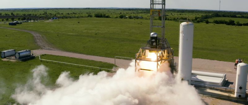 Firefly fired a full-length fire from the second stage of its rocket in April 2019.