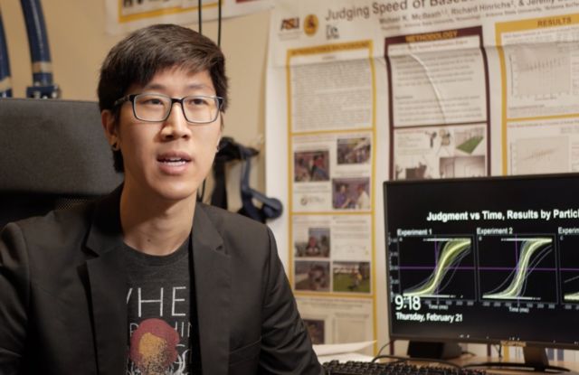Ty Tang, a graduate student in psychology at Arizona State University, designed an experiment to study temporal bias.