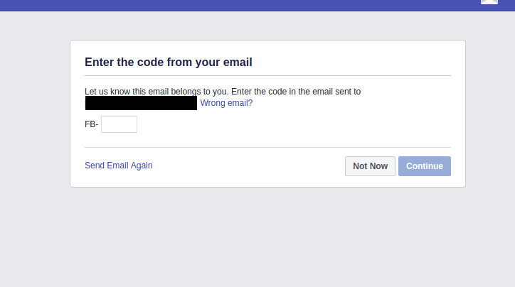 Mail sign in with facebook