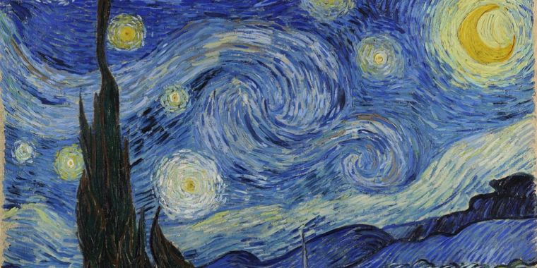 van gogh starry night turbulence