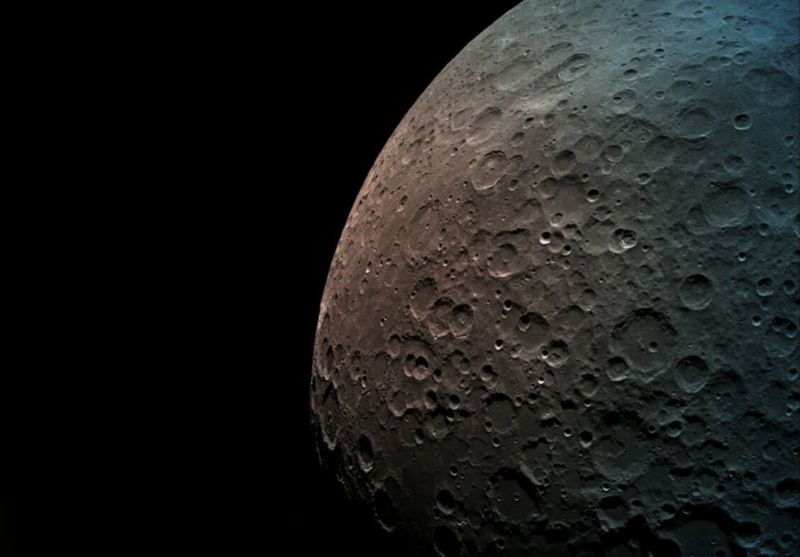 Beresheet captured this image of the Moon from an altitude of 500km.