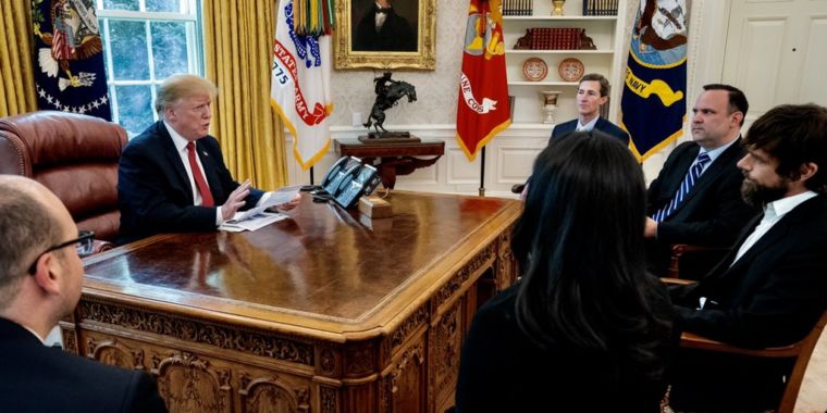 photo of In meeting with Twitter chief, Trump complains about lost followers image
