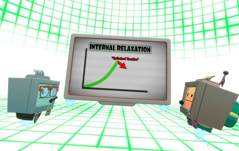 What happens when your virtual vacation's metrics go awry? Find out in the delightful, aimless <em>Vacation Simulator</em>.