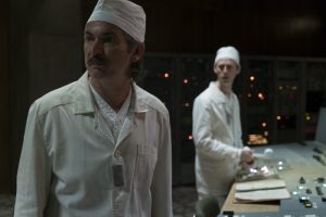 Two engineers on the night of the Chernobyl disaster.