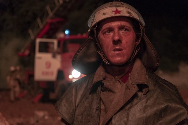 Soviet firefighter.