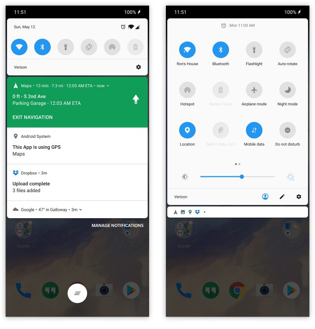 Pictures of Oxygen OS.