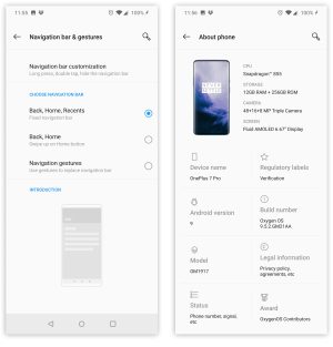 Pictures of Oxygen OS.