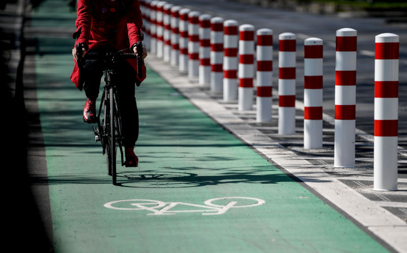 painted bike lanes