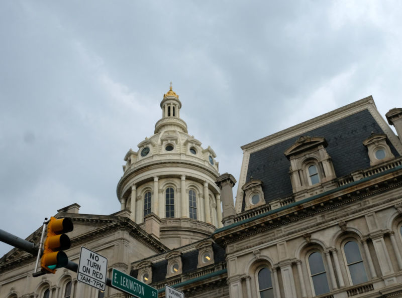 Baltimore City Hall, where the ransomware battle continues.