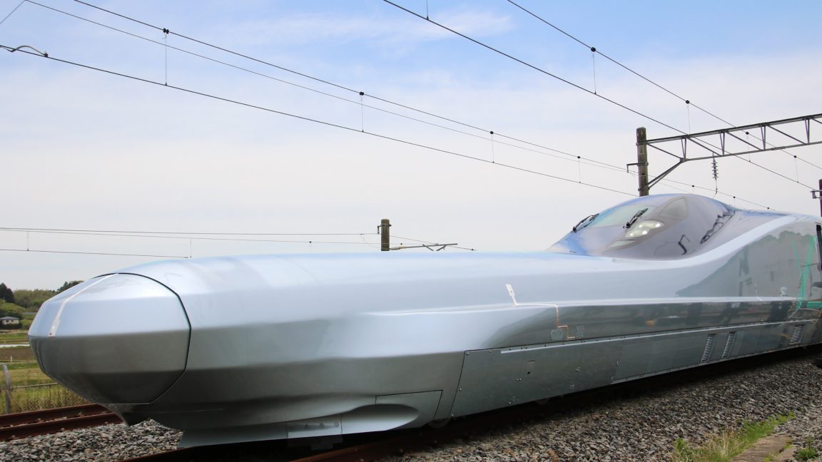 Japanese railway company starts testing 249mph bullet train speeds