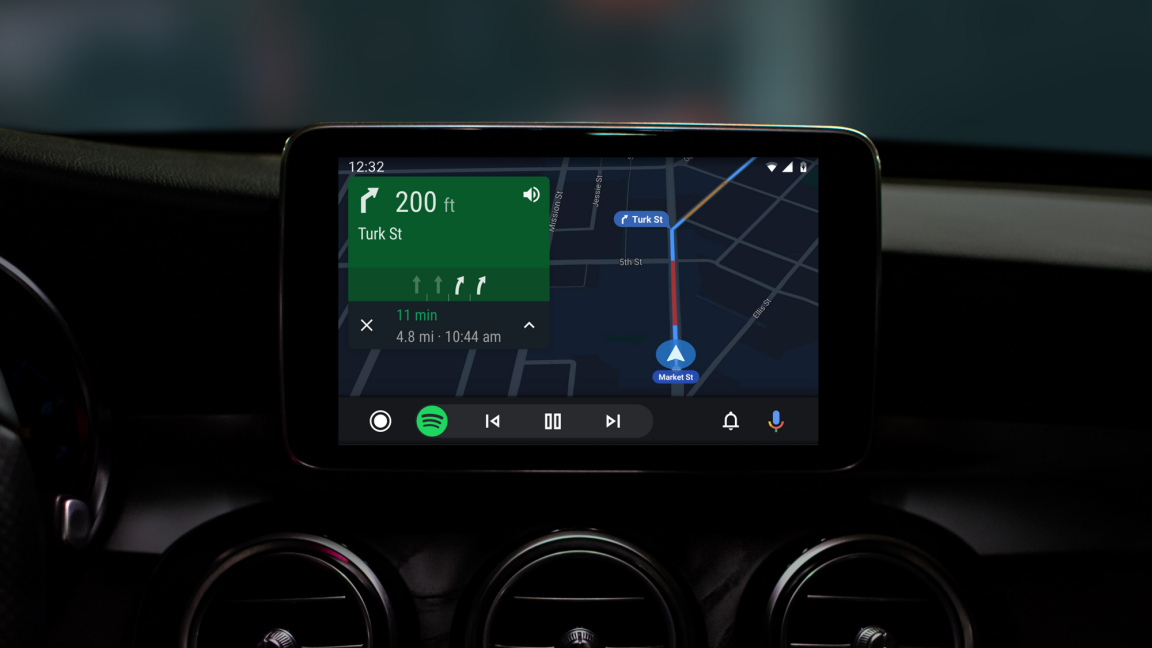 Pictures of Android Auto.