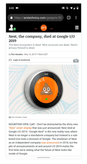 Pictures of Android Q's gesture navigation.