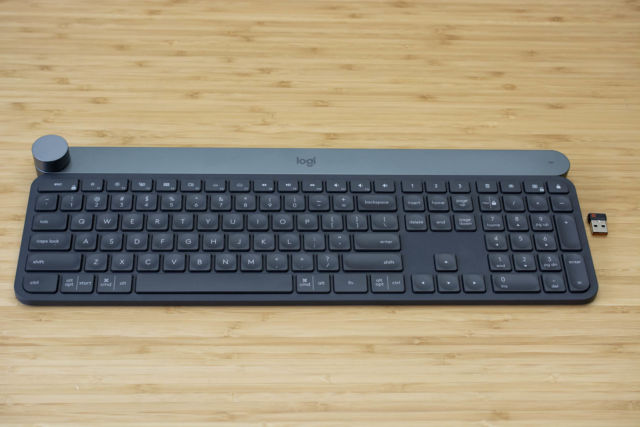 The Logitech Craft keyboard.