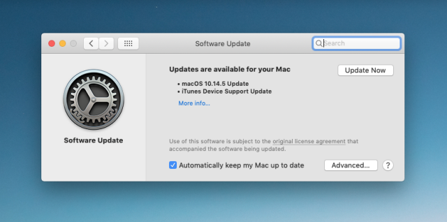 newest mac os update