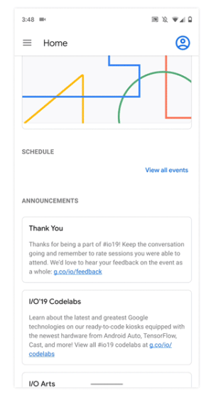 Pictures of Android Q's gesture navigation.