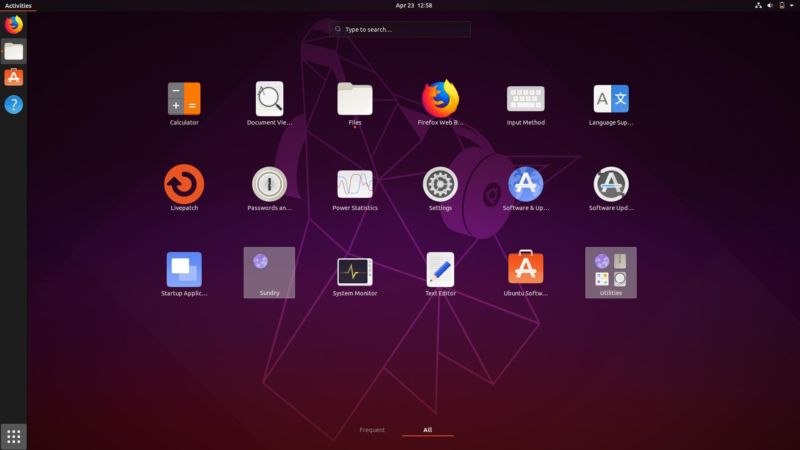 The new icon theme in Ubuntu 19.04.