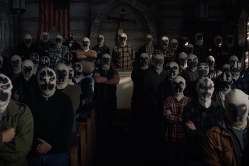 Screenshot from premiere of Watchmen TV series.