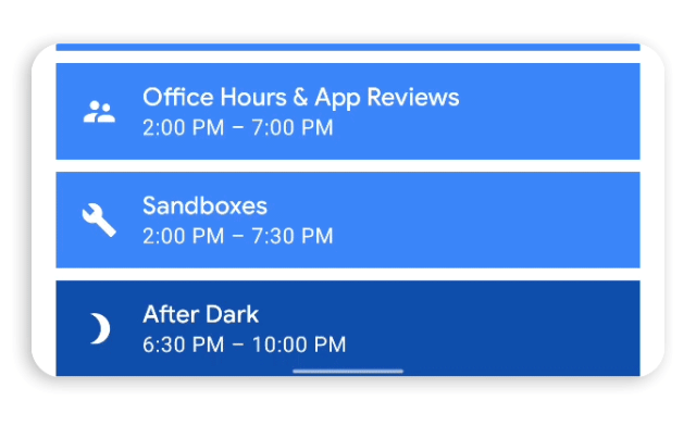 Pictures of Android Q's gesture navigation.