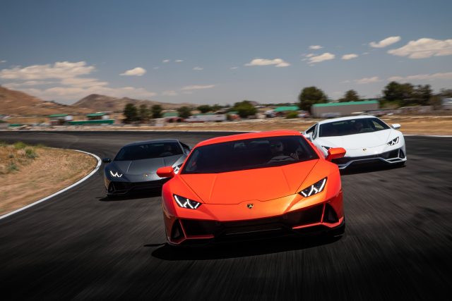 Lamborghini Huracan Evos on track