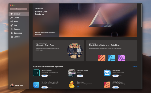 affinity photo mac app store