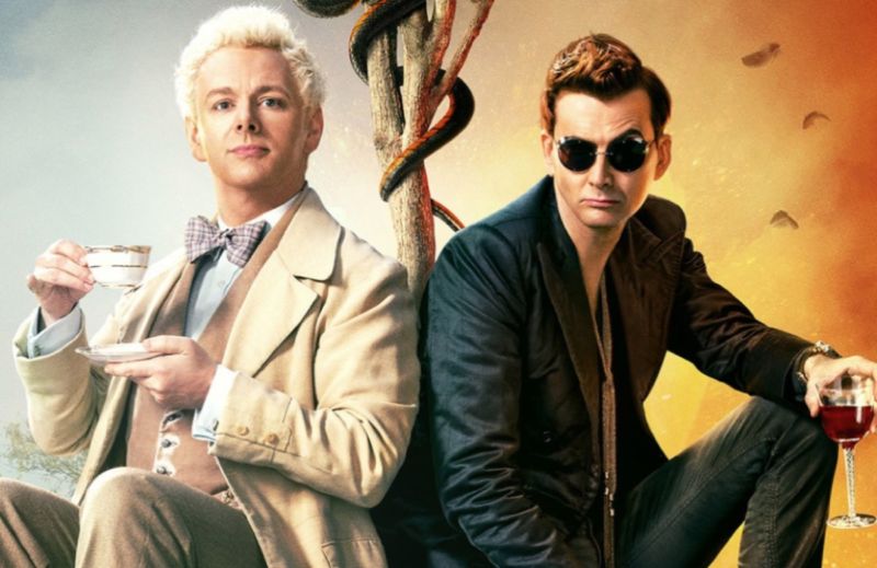 Michael Sheen and David Tennant star in Amazon Prime's TV adaptation of the 1990 novel <em>Good Omens</em>.