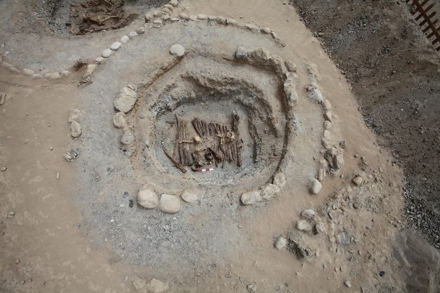 Photo of excavated tomb.