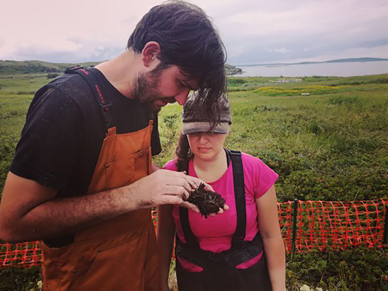 Paul Ledger and Véronique Forbes examining the cultural horizon.