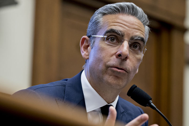 David Marcus, head of blockchain at Facebook, speaks at a House Financial Services Committee hearing on Wednesday, July 17, 2019.