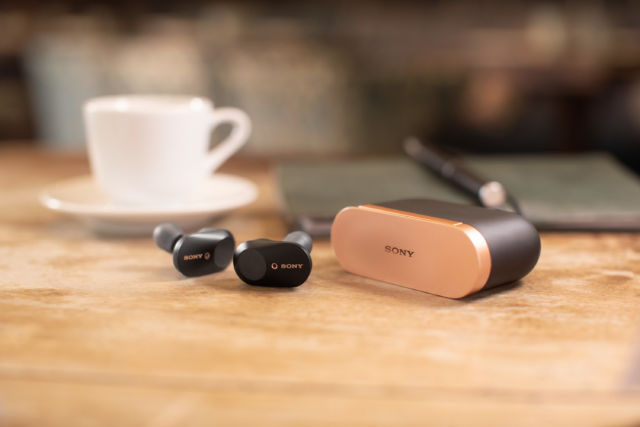 Sony's WF-1000XM3 bring active noise cancellation to an AirPods-like form factor. 
