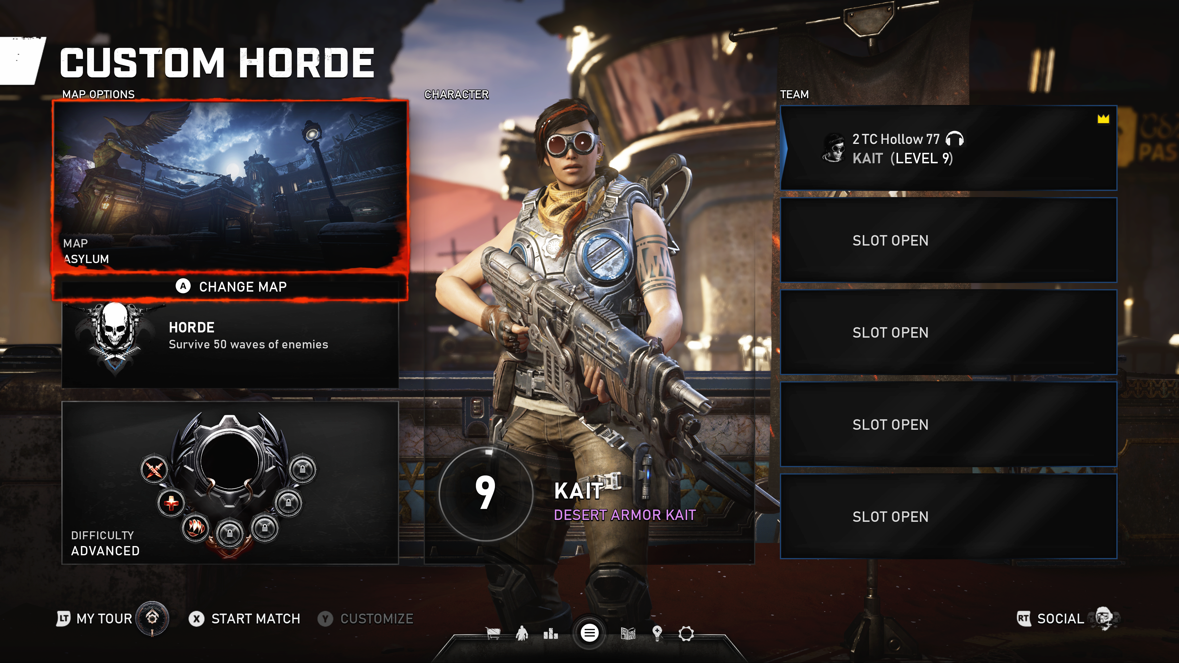 Gears 5 Horde Mode 50 Waves, 5 Players Co-op