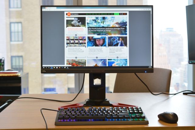 The Acer Predator XB241YU is a good alternative to the 24-inch ViewSonic above if you don't mind paying more for native G-Sync and a 1440p resolution.