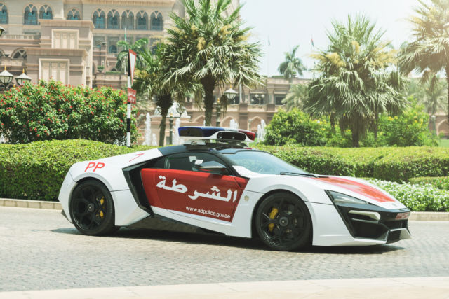 Lykan HyperSport. This particular vehicle belongs to the Abu Dhabi Police.