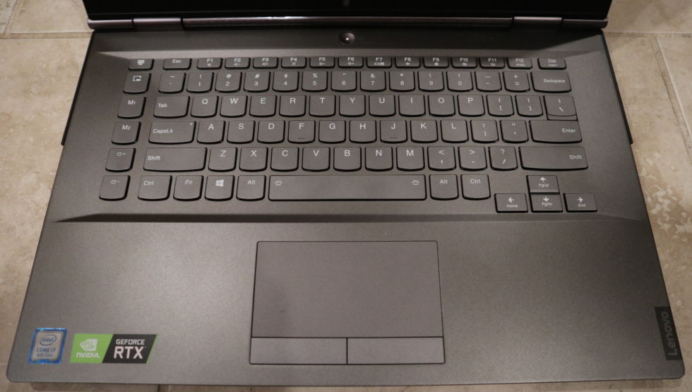 The Lenovo Legion keyboard is set off by a left-hand column of keys, roughly 0.8cm from the QWERTY array. It's too easy in practice to accidentally reach fingers over to them mid-game, which I absolutely don't want in a dedicated gaming laptop.