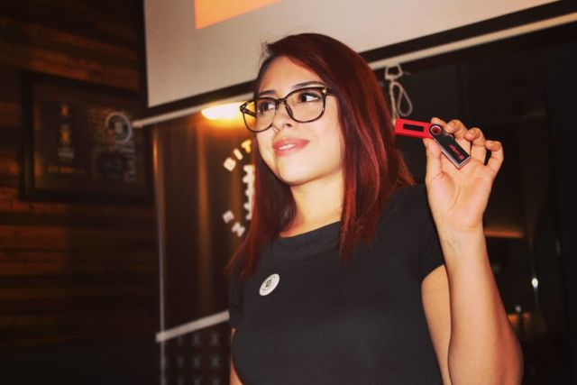 Lorena Ortiz, co-founder and manager of Bitcoin Embassy.