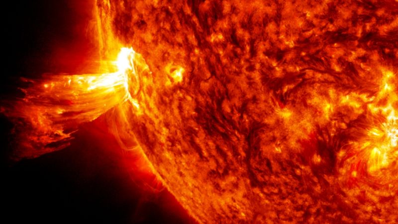 Image of a solar flare.