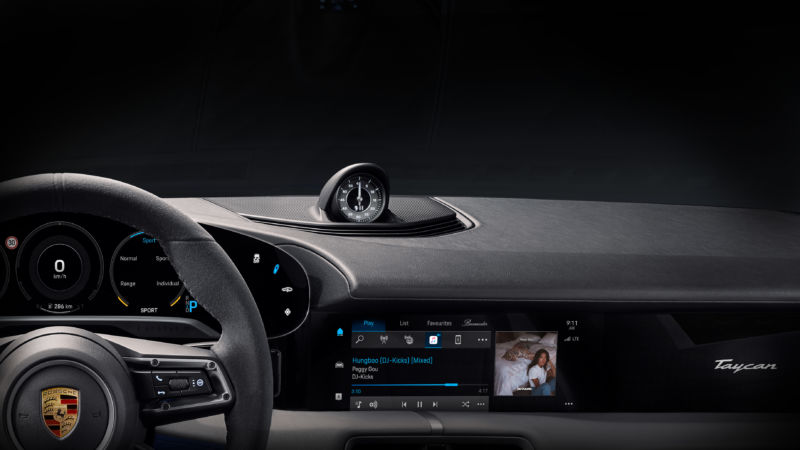 The Porsche Taycan will have the first-ever full integration of Apple Music in any vehicle (Image Courtesy of !K7 Music)
