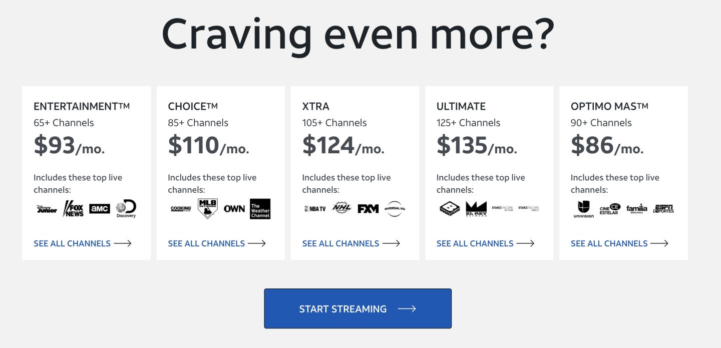 AT&T brings cable TV prices to online streaming with $135 monthly plan ...