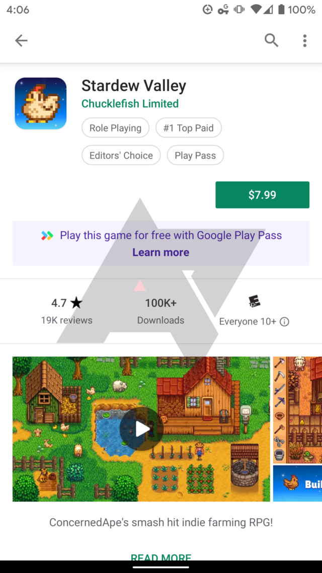 Google is testing a Play Pass subscription service for premium