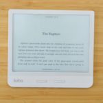 Like the Kobo Forma, it has a side-chin and can be rotated to read in portrait or landscape mode.