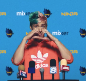 Tyler "Ninja" Blevins sends his love to Microsoft's Mixer.