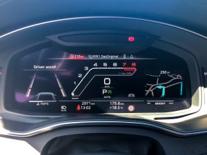 Audi RS7 main instrument panel