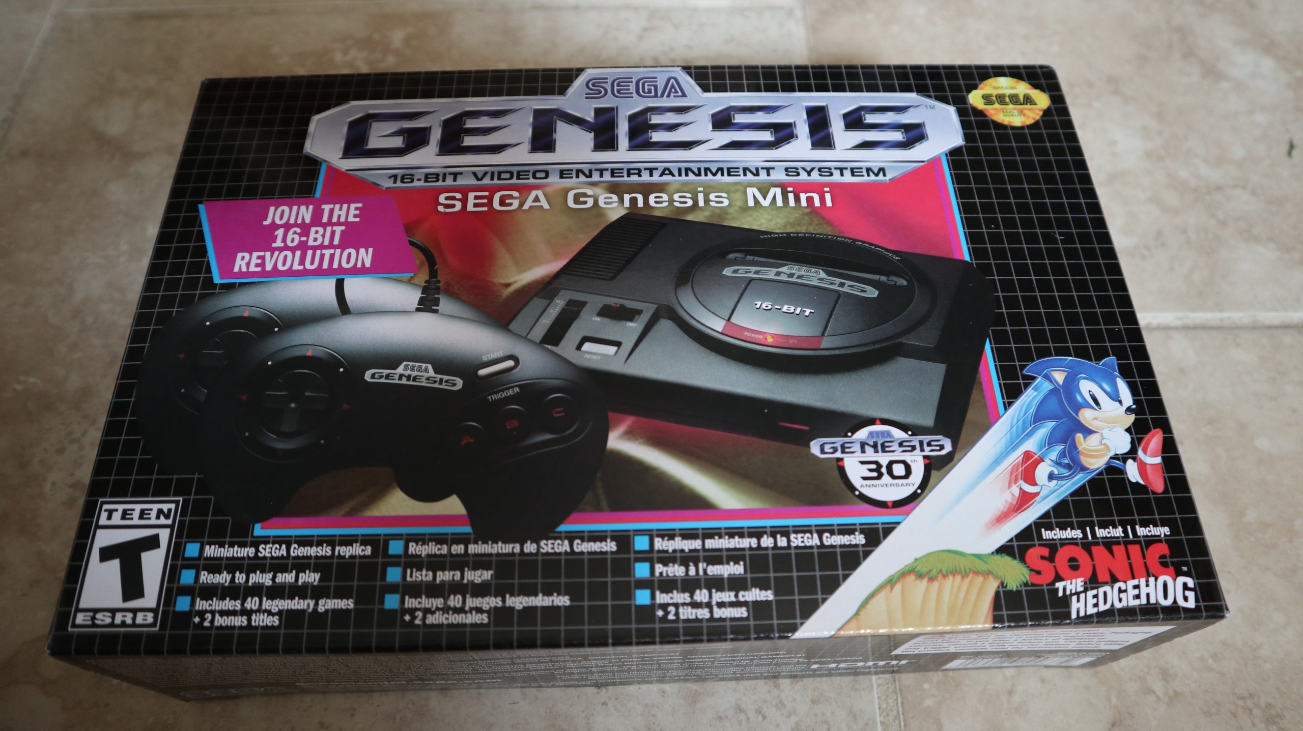 thumbnail image 2 of SEGA Genesis Mini Classic Console – MK-16000 Complete In Box Tested 2 of 4