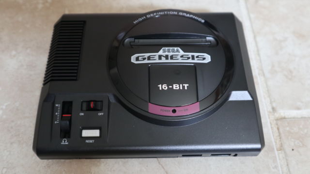 The Sega Genesis Mini looks a lot like the original Genesis, only, well, mini.