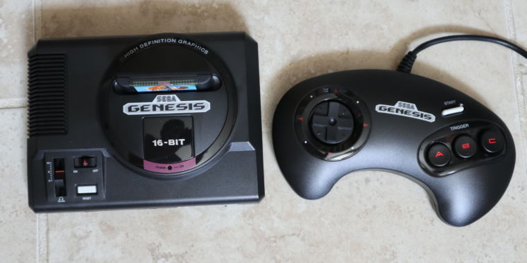 sega genesis classic game console add games