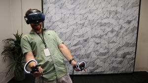 HTC Vive Cosmos, as tested by editor Sam Machkovech.